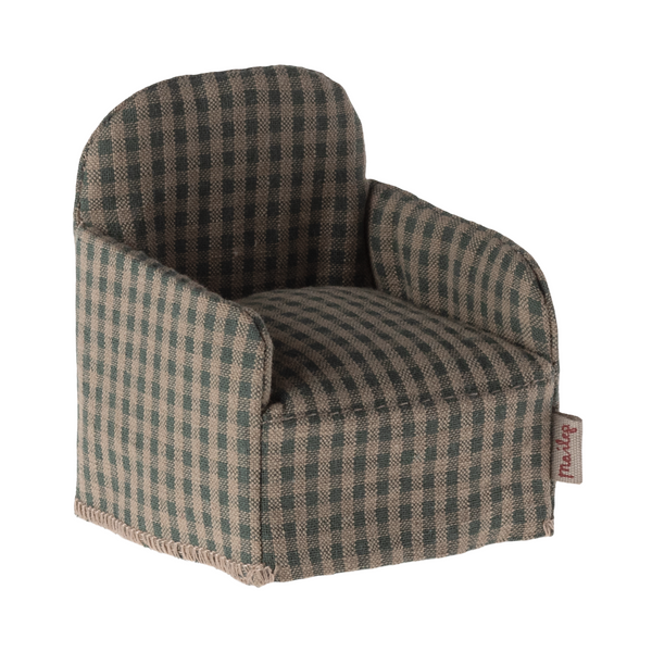 Green Check Mouse Chair