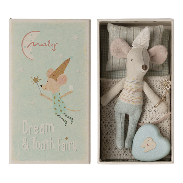 Little Brother Tooth Fairy Mouse in Matchbox