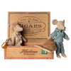 Mom & Dad Mice in Cigarbox