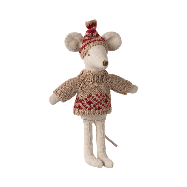 Mom Mouse Knit Sweater & Hat