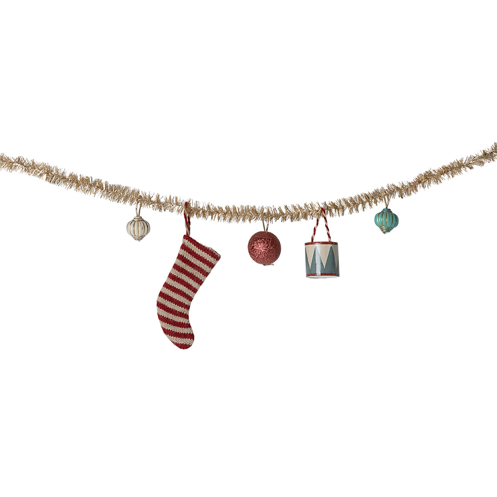 Mouse Gold Christmas Garland