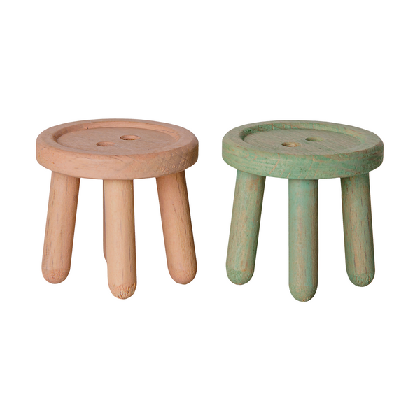 Mouse Stool Set Light Rose/Light Mint
