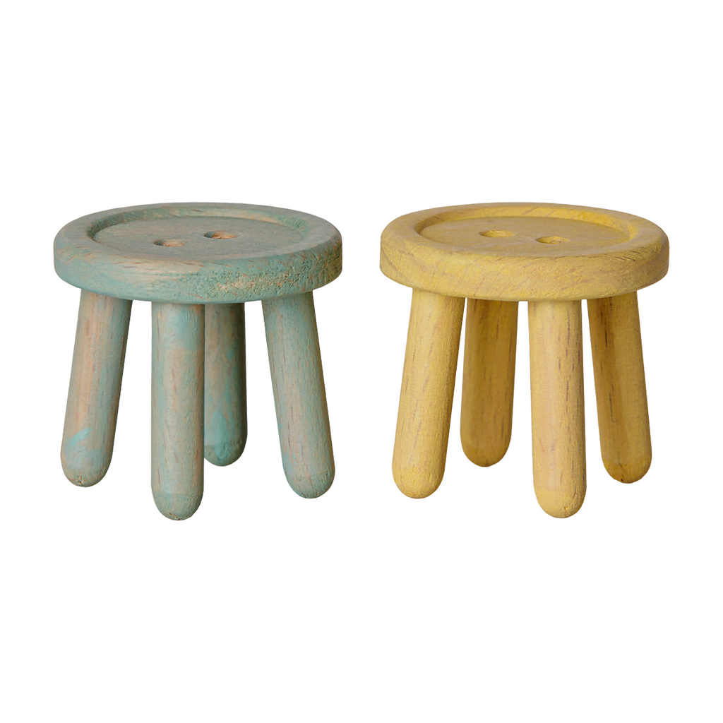 Mouse Stool Set Mint/Light Yellow