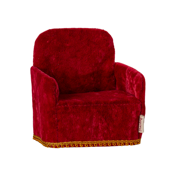 Plush Chair Red