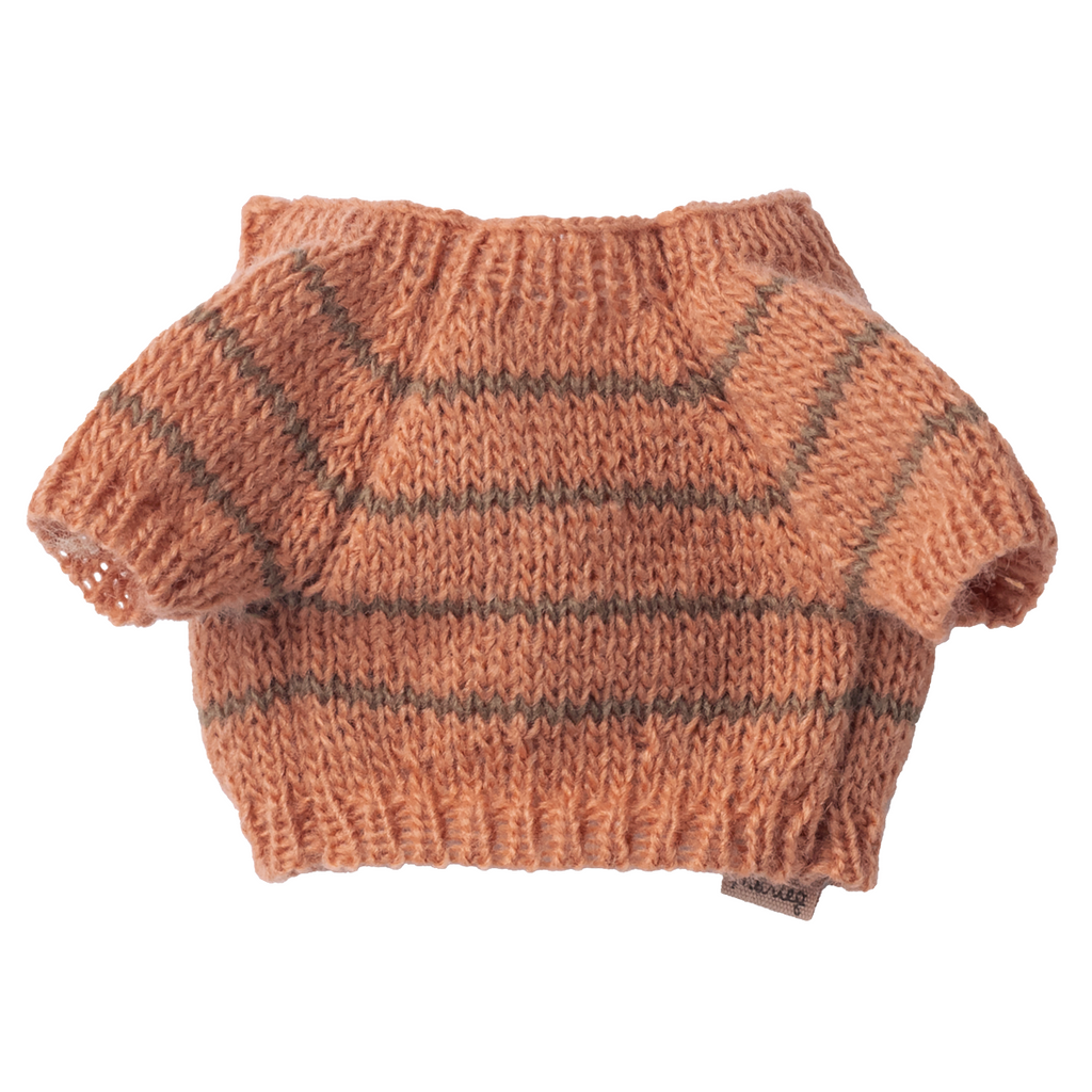 Puppy Knit Sweater Coral