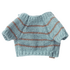 Puppy Knit Sweater Dusty Blue