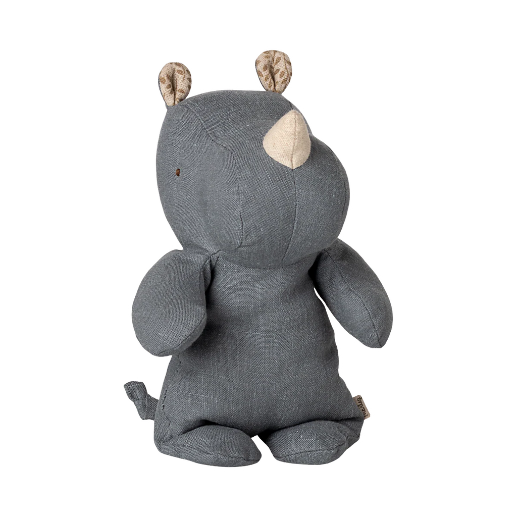 Rhino Stuffed Animal Dusty Blue