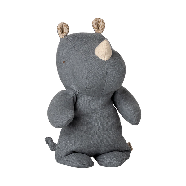 Rhino Stuffed Animal Dusty Blue
