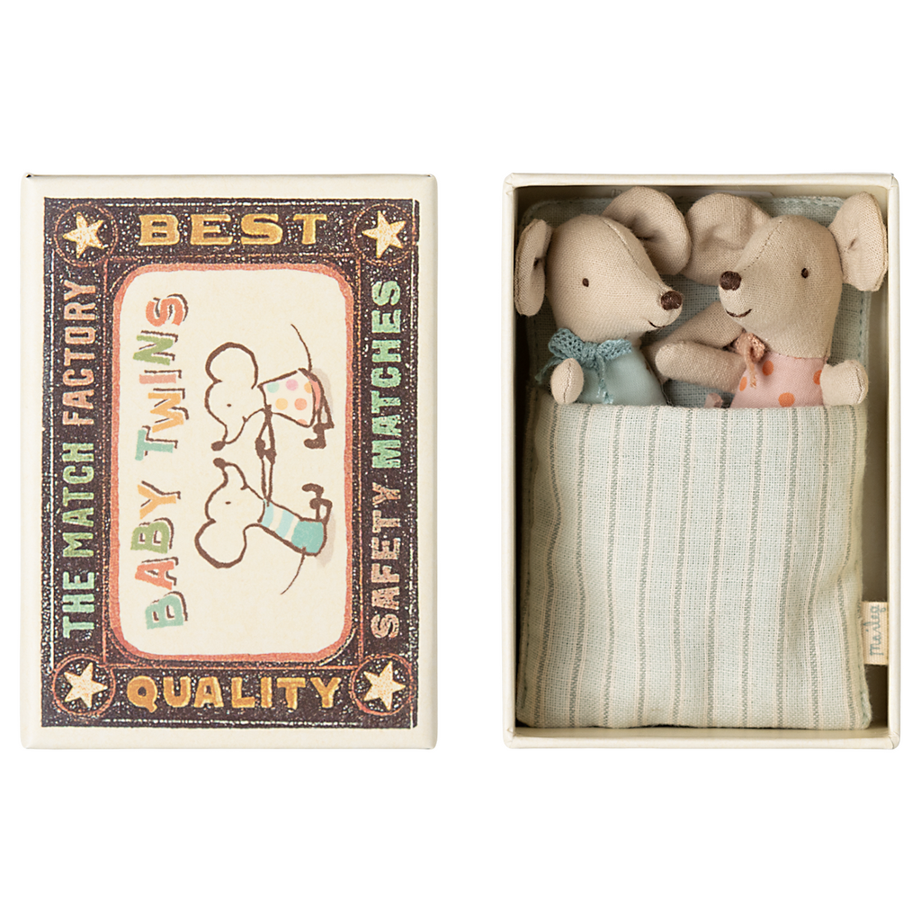 Twin Mice in Matchbox Dots & Stars