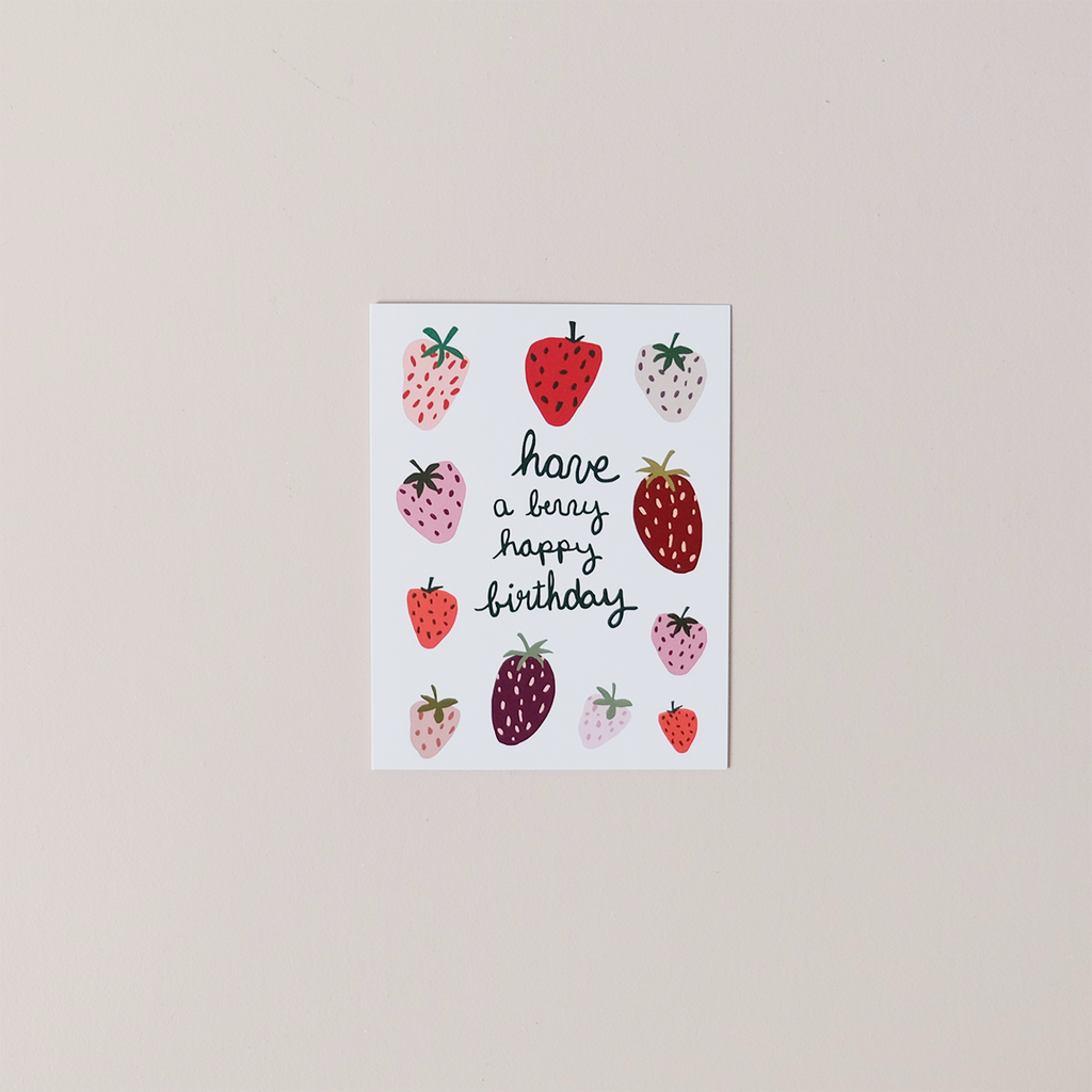 Have A Berry Happy Birthday Note Card