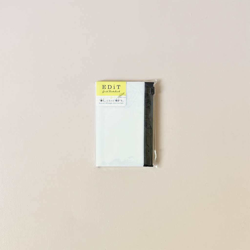 B7 Edit Grid Notebook with PVC Cover Ice White