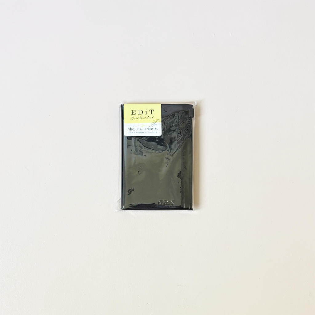 B7 Edit Grid Notebook with PVC Cover Midnight Black