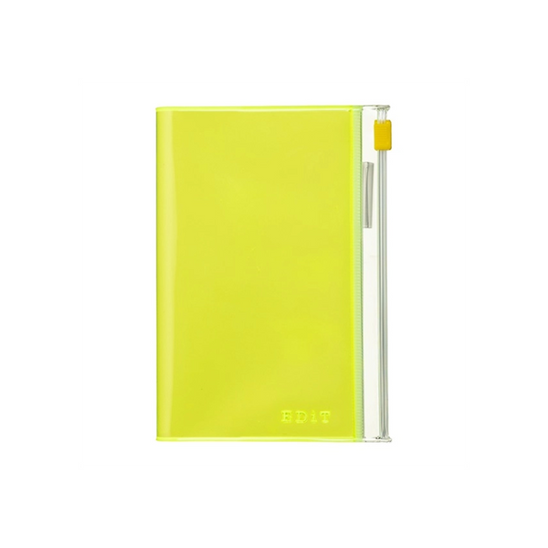B7 Edit Grid Notebook with PVC Cover Neon Yellow