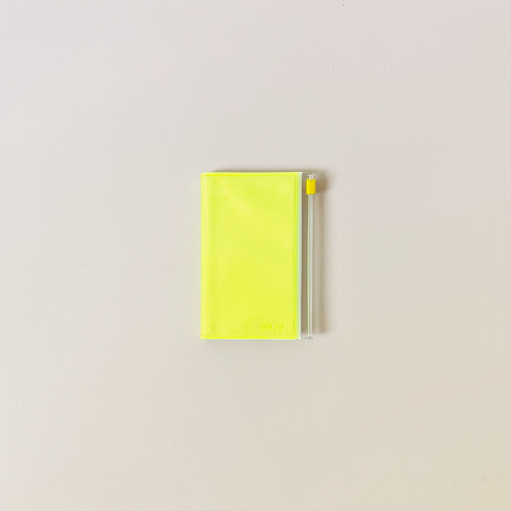 B7 Edit Grid Notebook with PVC Cover Neon Yellow
