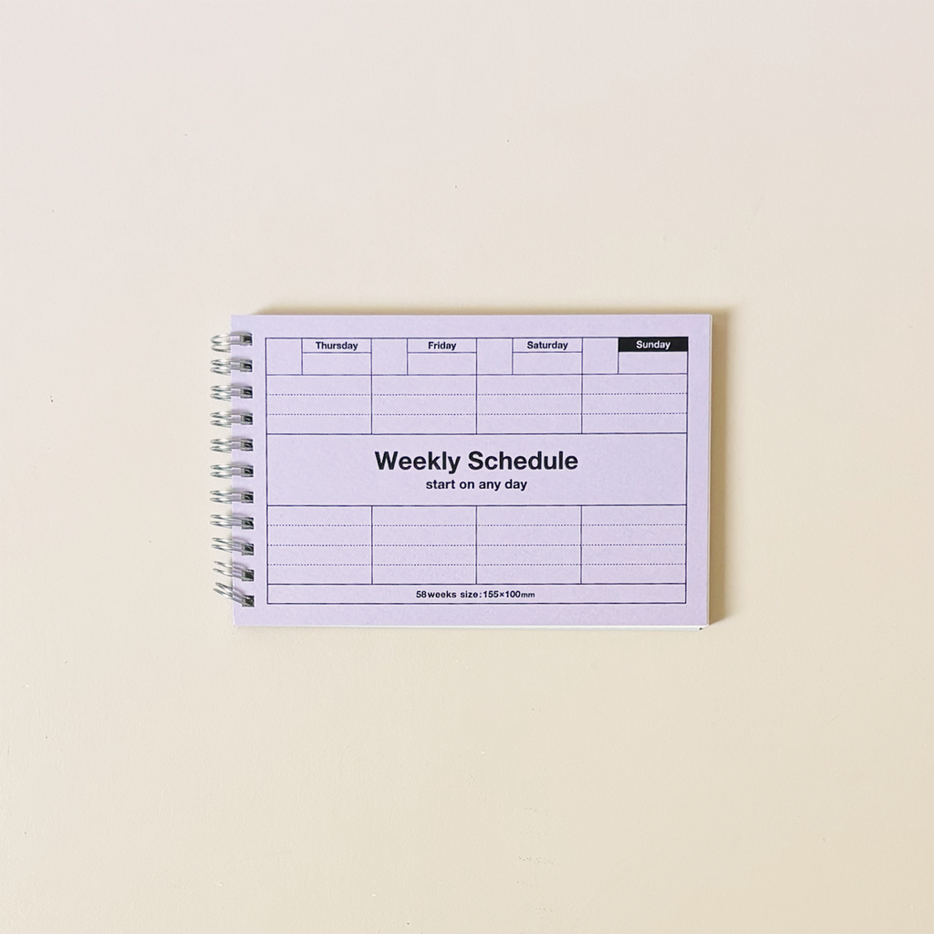 Dayfree Weekly Schedule Light Purple