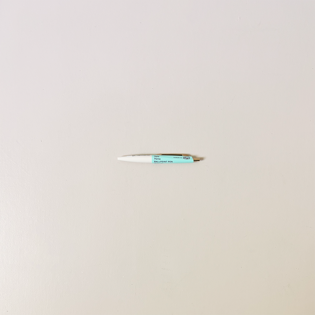 Duo Color Mini Ballpoint Pen Beige Mint