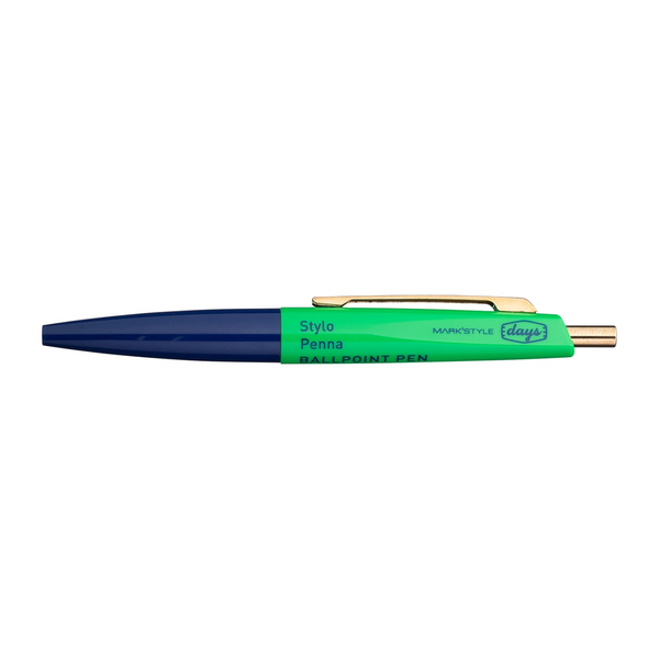 Duo Color Mini Ballpoint Pen Navy Basil