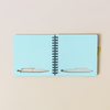 Square Grid Notebook with Pen Slot Blue