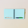 Square Grid Notebook with Pen Slot Blue
