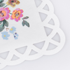 Basketweave Floral Paper Napkins Small