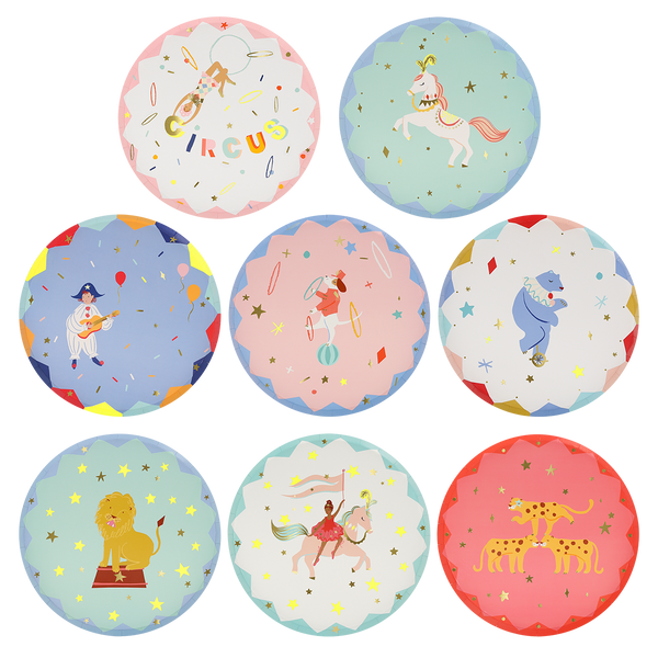 Circus Paper Plate Small