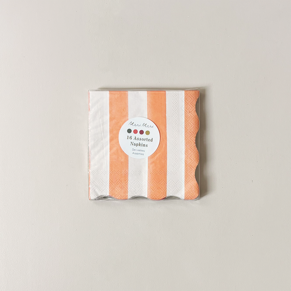Fall Stripe Paper Napkins