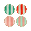 Festive Stripe Plates Small