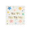 Happy Birthday Stars Paper Napkins Large