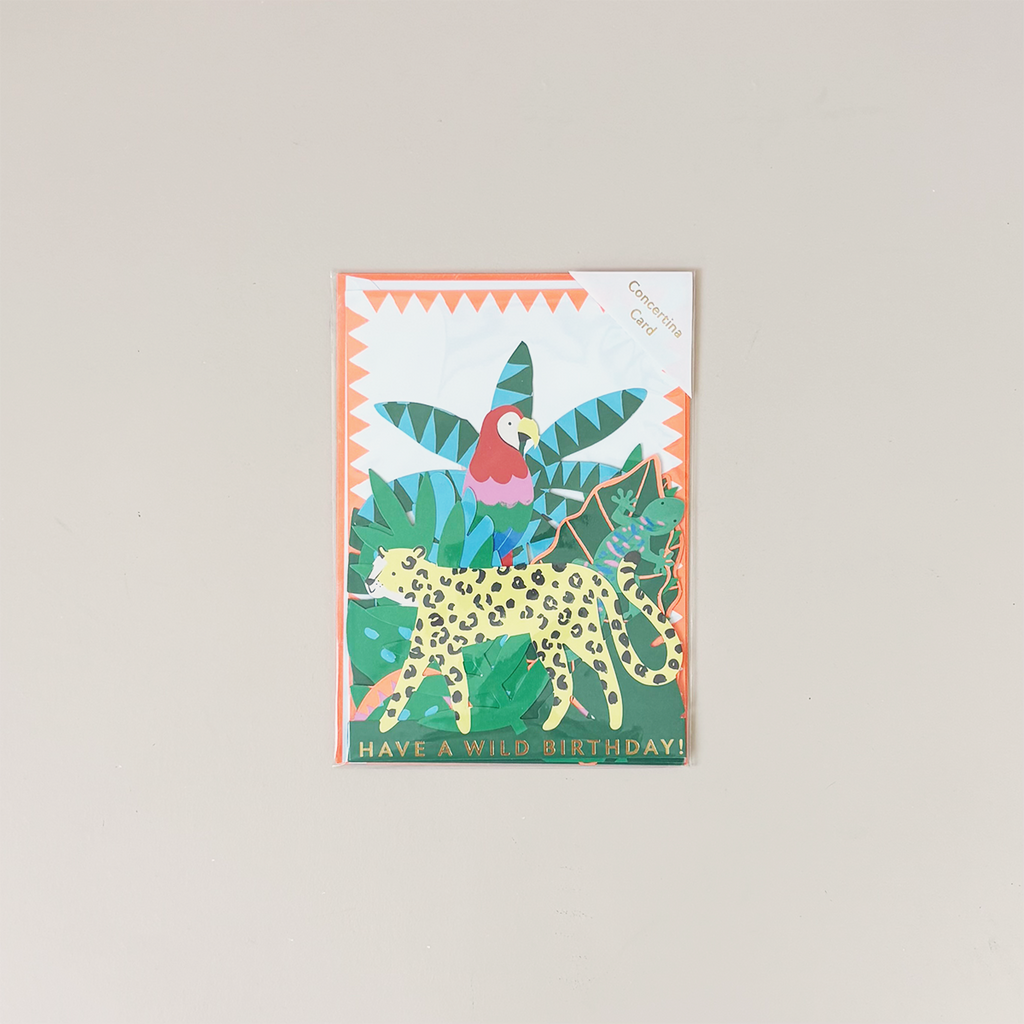 Jungle Jamboree Concertina Note Card