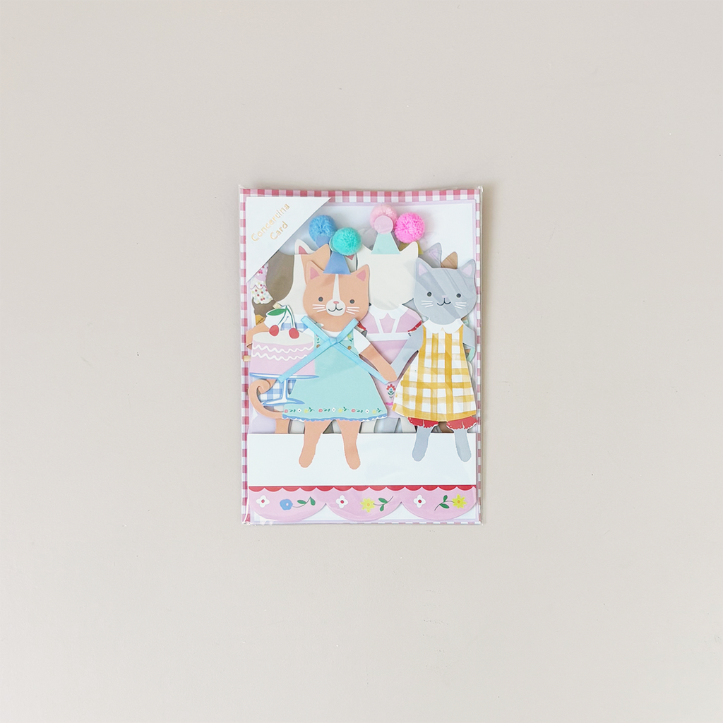 Kitten Club Concertina Note Card