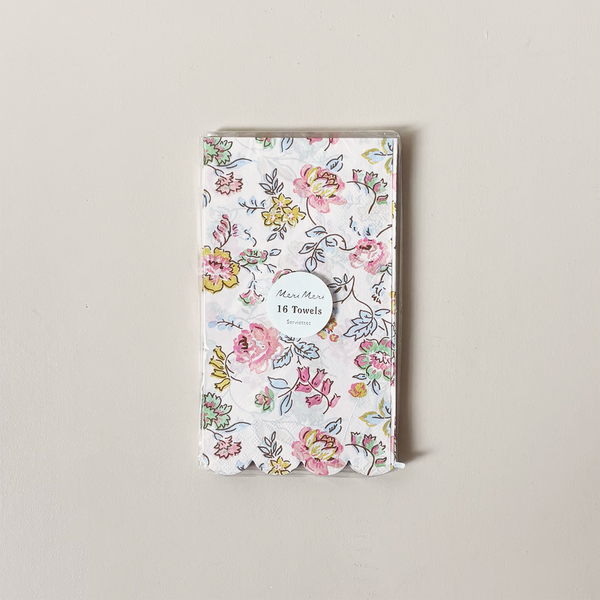 Pink Chintz Guest Towels