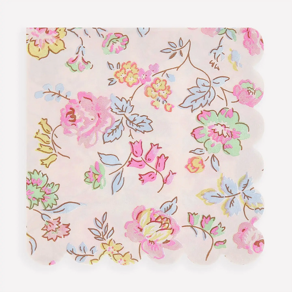 Pink Chintz Paper Napkins Small