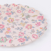 Pink Chintz Paper Plates Large