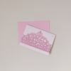 Pink Tiara Birthday Note Card