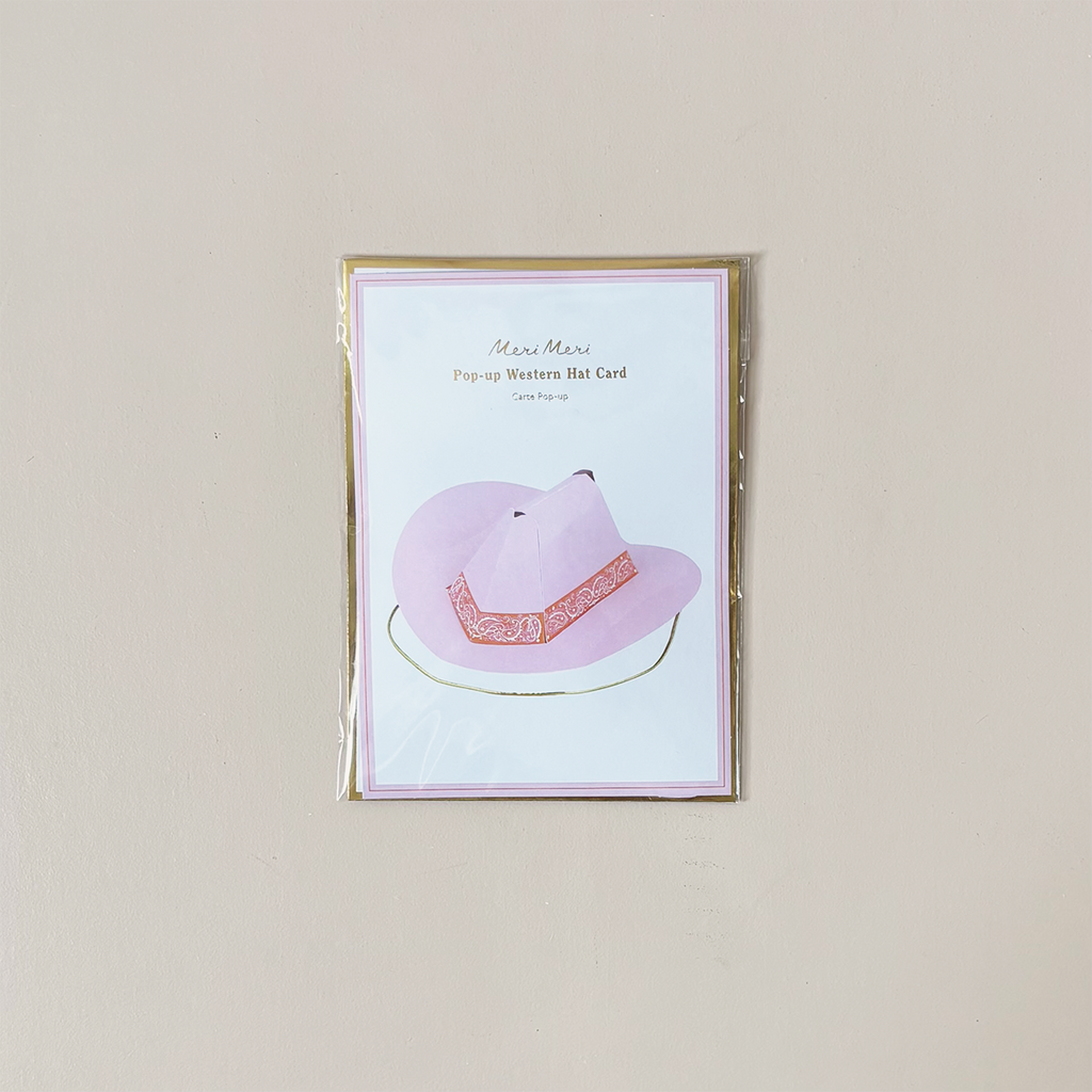 Pop Up Western Hat Note Card