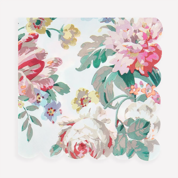 Rococo Floral Paper Napkins Large