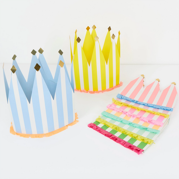 Striped Party Crowns