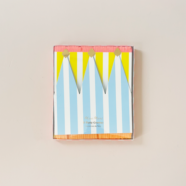 Striped Party Crowns