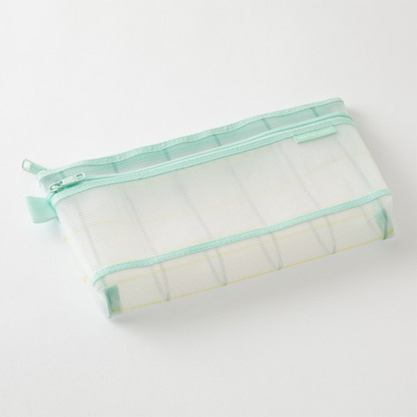 Mesh Pouch Green Check