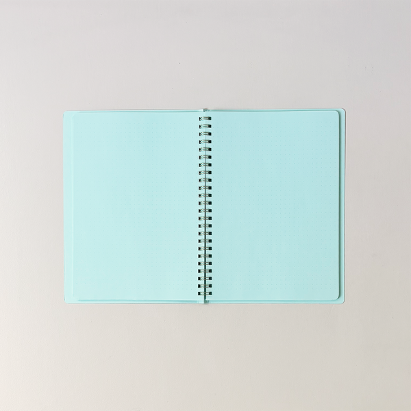 Soft Color Notebook Dot Grid Green