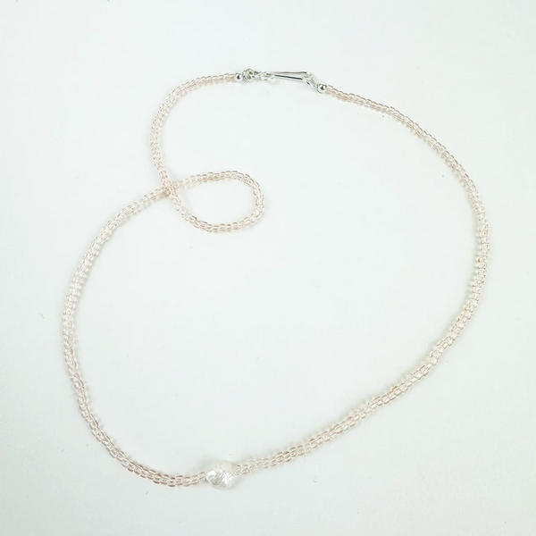 Khadi Necklace Light Pink