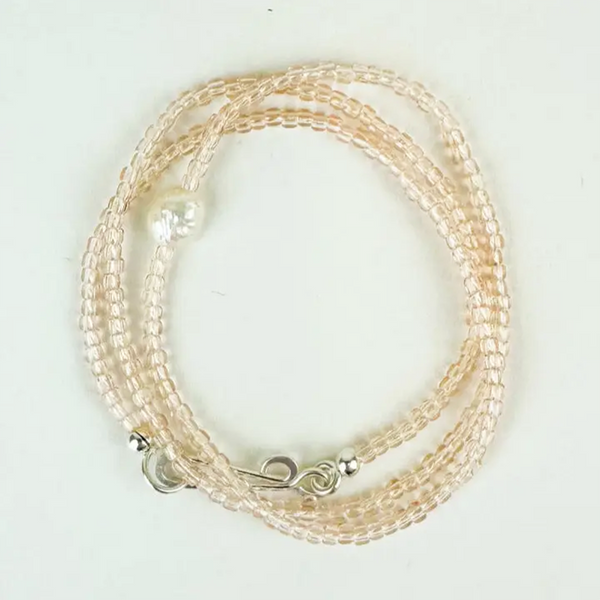 Khadi Necklace Light Pink