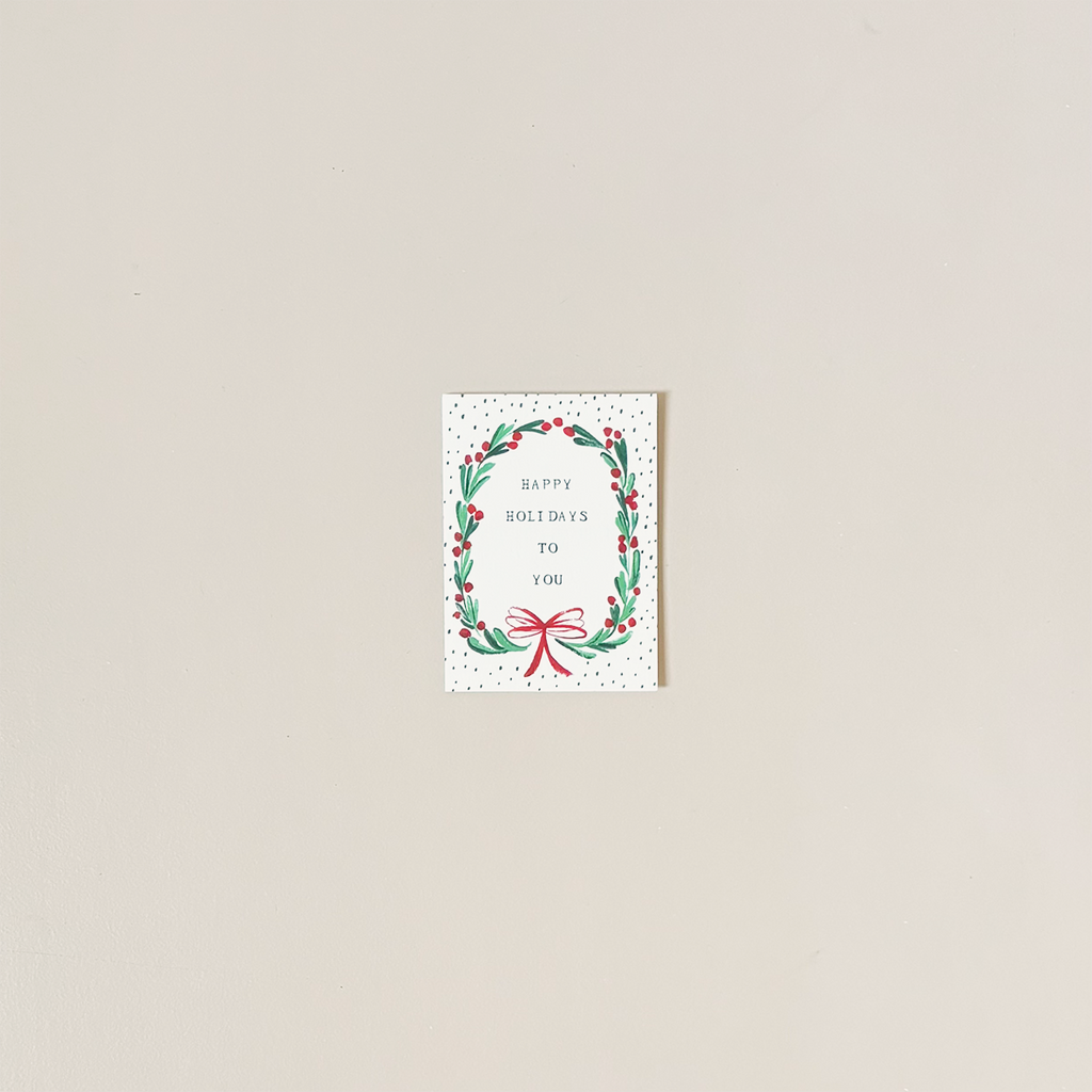 Happy Holidays To You Petite Note Card