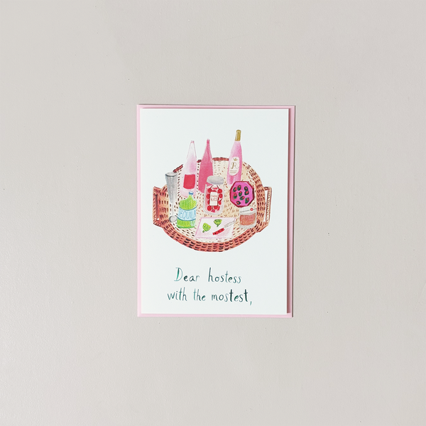 Hostess with the Mostest Note Card