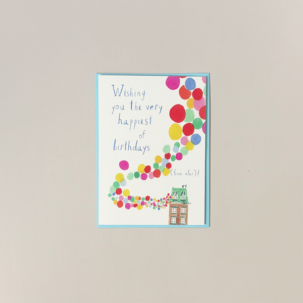Birthday Balloons Note Card