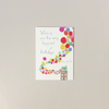 Birthday Balloons Note Card