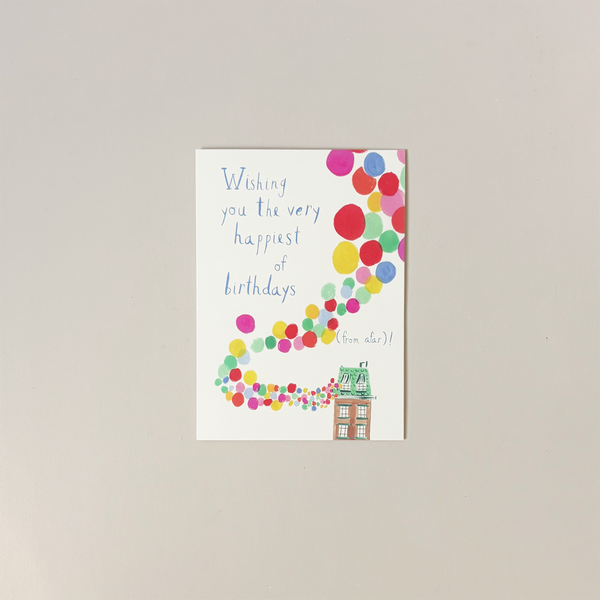 Birthday Balloons Note Card