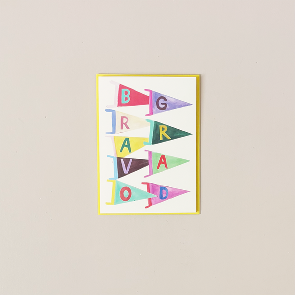 Grad Flags Note Card