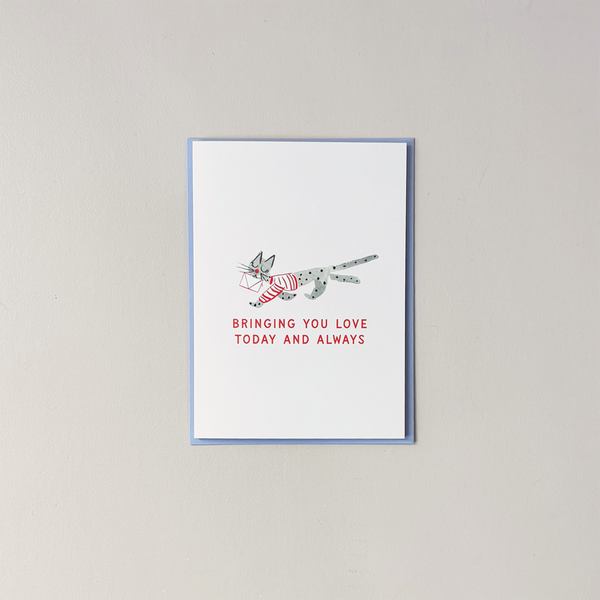 Kitty Mail Note Card