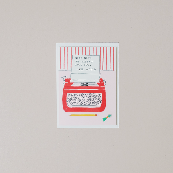 Dear Baby Note Card